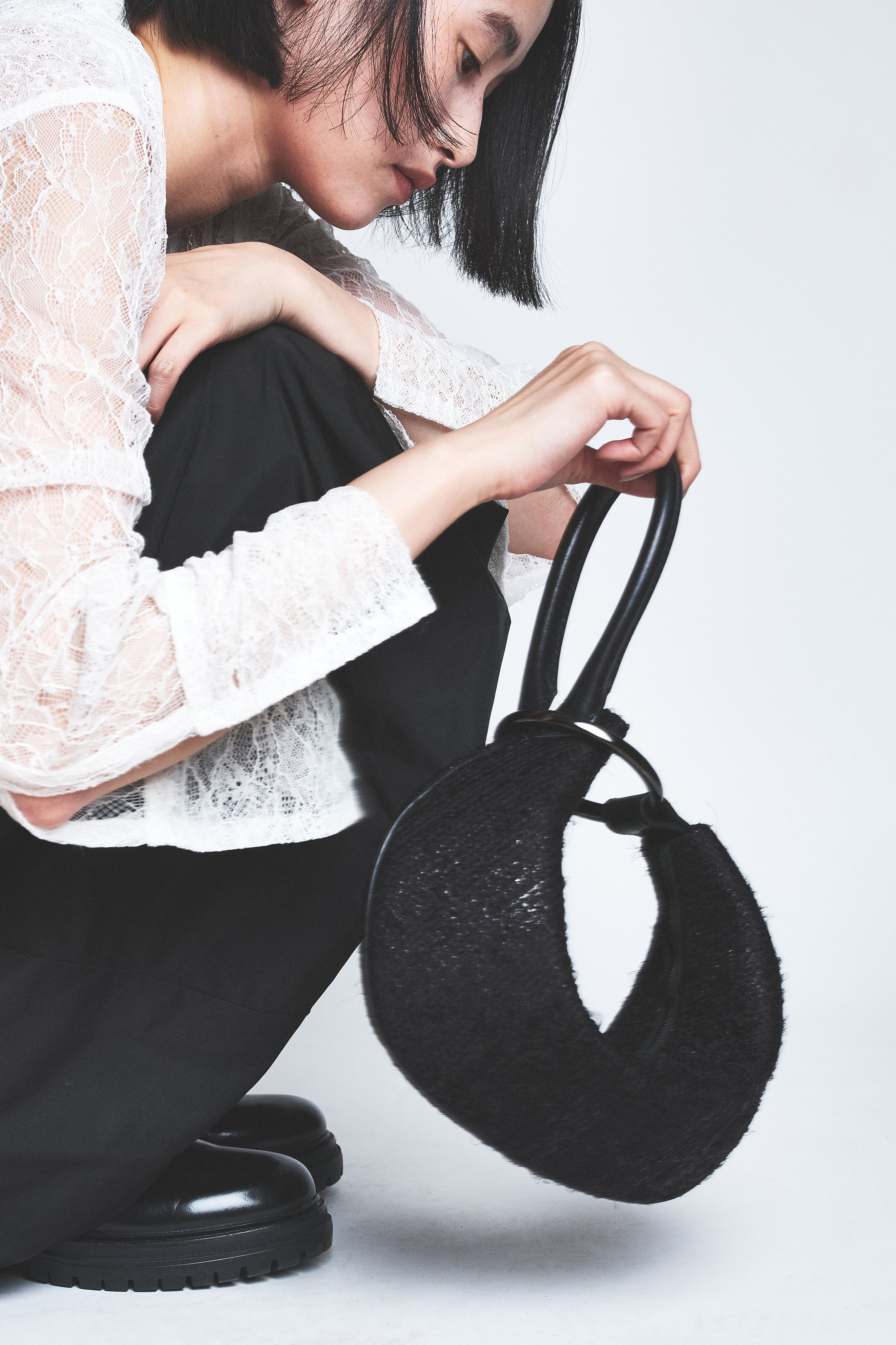 Tunari 2way Bag Small -Her Silk Tweed